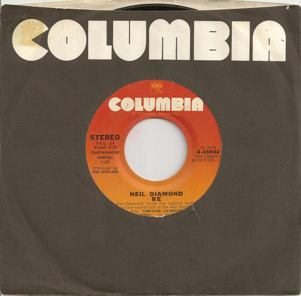 Neil Diamond : Be / Flight Of The Gull (7", Single)