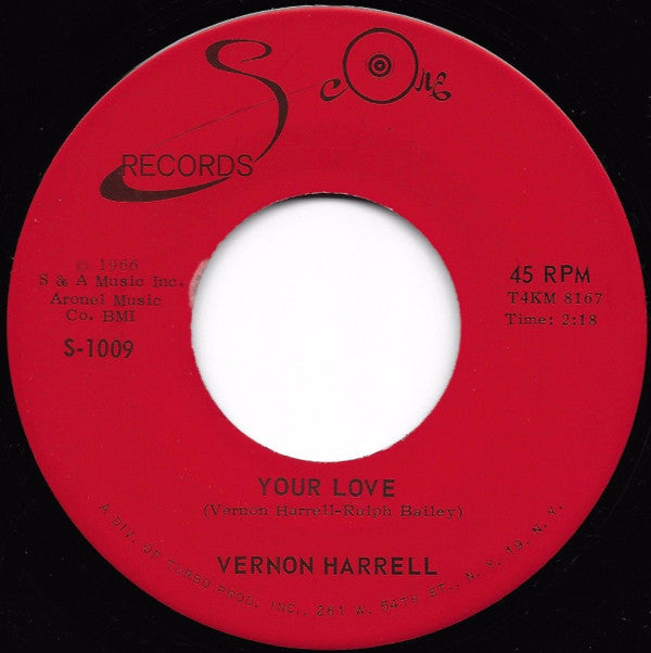 Vernon Harrell : Daisy Daisy / Your Love (7")