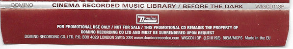 Cinema Recorded Music Library : Before The Dark (CD, Promo)