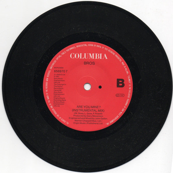 Bros : Are You Mine? (7", Single, Ltd, S/Edition)