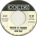 Adam Wade (2) : Preview Of Paradise (7", Single, Promo)