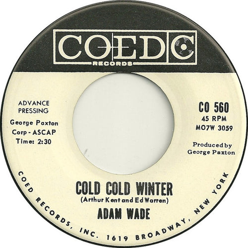 Adam Wade (2) : Preview Of Paradise (7", Single, Promo)