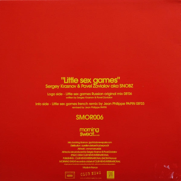 Snobz : Little Sex Games (12")