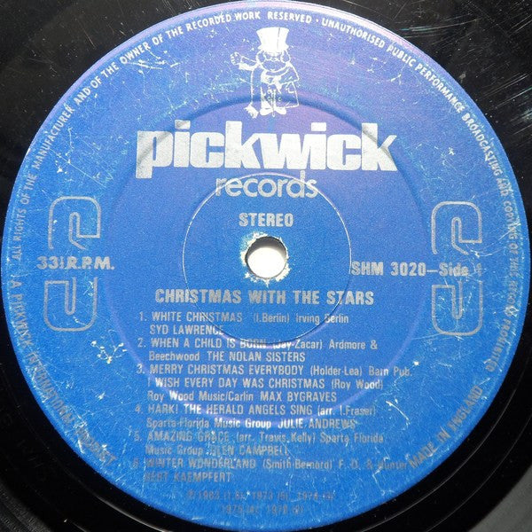 Various : Christmas With The Stars (LP, Comp)