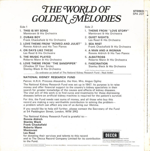 Various : The World Of Golden Melodies (LP, Comp)