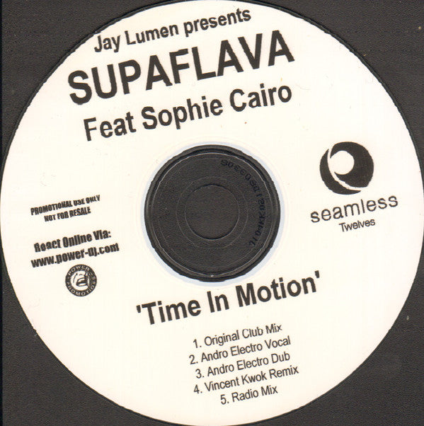 Supaflava : Time In Motion (CDr, Single, Promo)