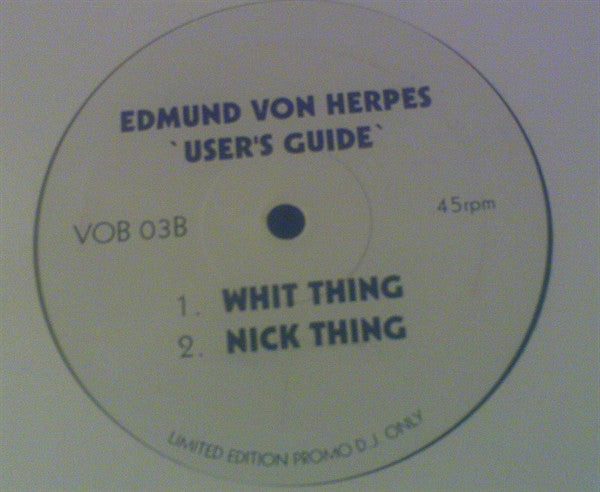 Edmund Von Herpes : User's Guide (12", Ltd, Promo)