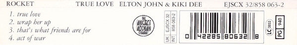 Elton John & Kiki Dee : True Love (CD, Single)