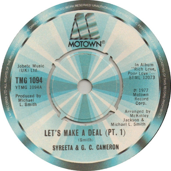 Syreeta & G.C. Cameron : Let's Make A Deal (7")