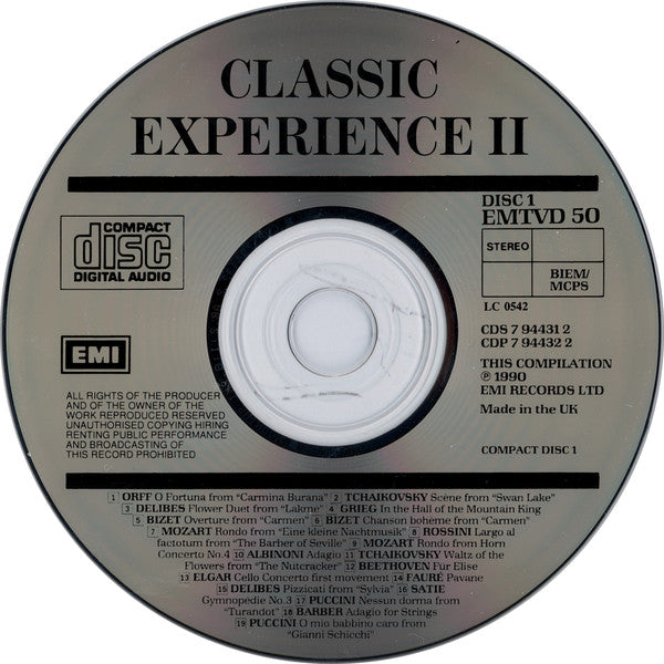 Various : Classic Experience II (2xCD, Comp)