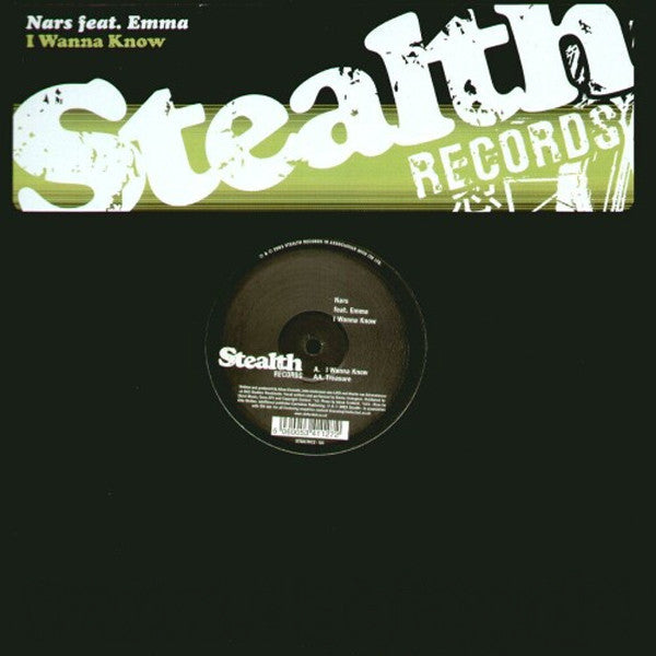 Nars Feat. Emma Holmgren : I Wanna Know (12")