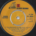 Gordon Lightfoot : If You Could Read My Mind (7", Single, 4-P)