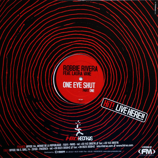 Robbie Rivera Feat. Laura Vane : One Eye Shut (Part One) (12")