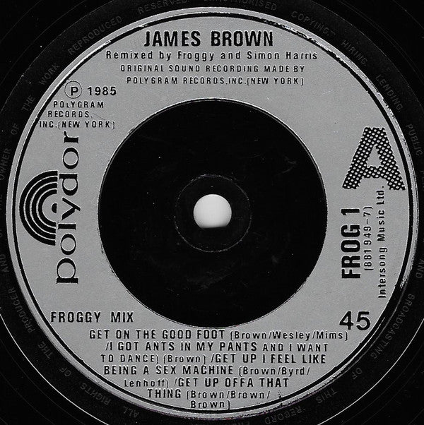James Brown : Froggy Mix (7")