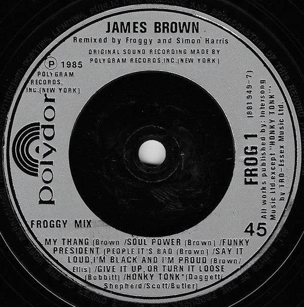 James Brown : Froggy Mix (7")
