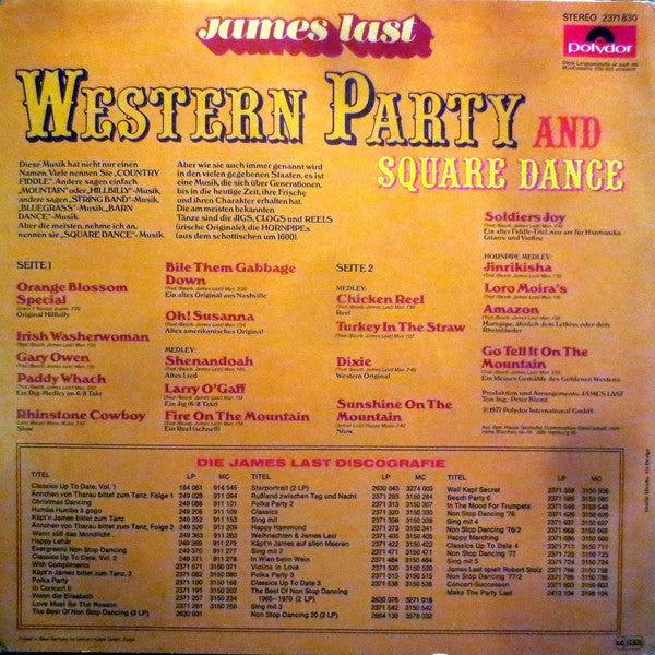 James Last : Western Party And Square Dance (LP, Album)