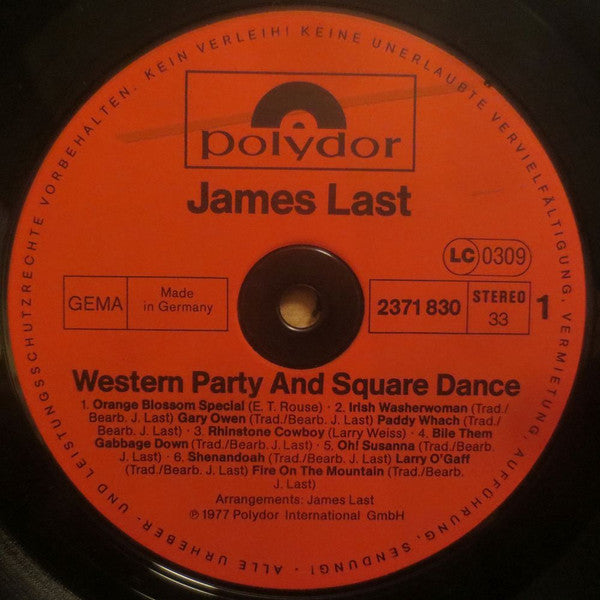 James Last : Western Party And Square Dance (LP, Album)
