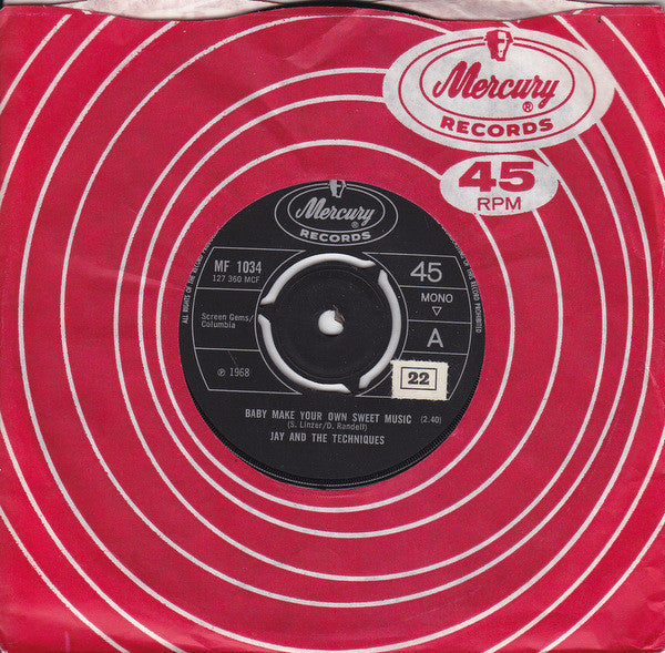 Jay & The Techniques : Baby Make Your Own Sweet Music (7", 3 P)