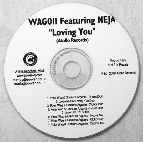 W.A.G. Featuring Neja : Loving You (CDr, Maxi, Promo)