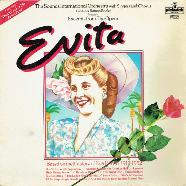 The Sounds International Orchestra, Ramon Boales : Evita (LP, Album)
