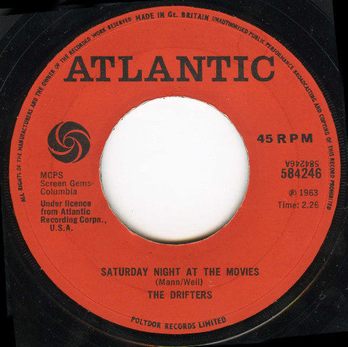 The Drifters : Saturday Night At The Movies (7")