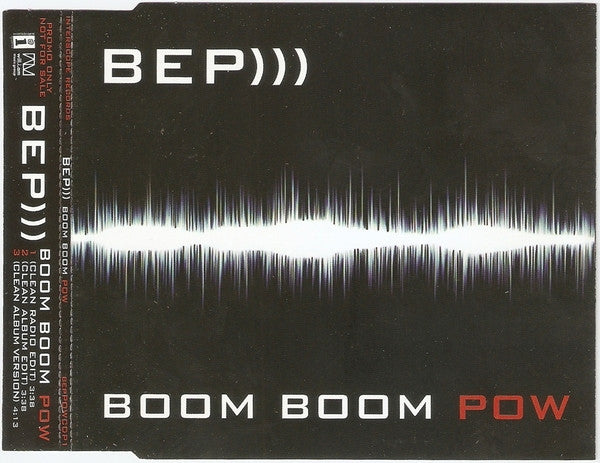 Black Eyed Peas : Boom Boom Pow (CD, Single, Promo)
