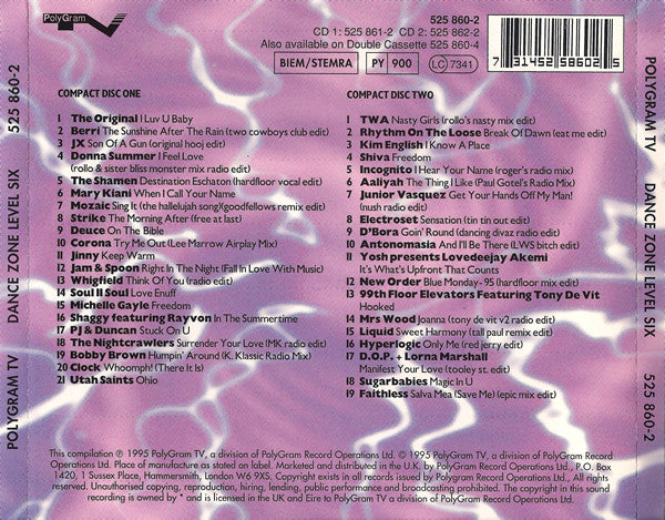 Various : Dance Zone Level 6 (2xCD, Comp, PDO)
