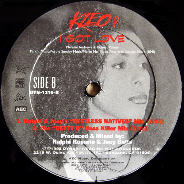 Kleo : I Got Love (12")