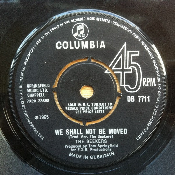 The Seekers : The Carnival Is Over (7", Single, Kno)