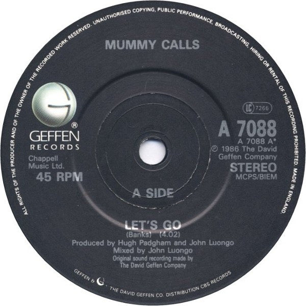 Mummy Calls : Let's Go (7")