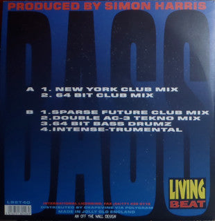 Simon Harris : Bass (How Low Can You Go) (The 1996 Remixes) (12", Blu)