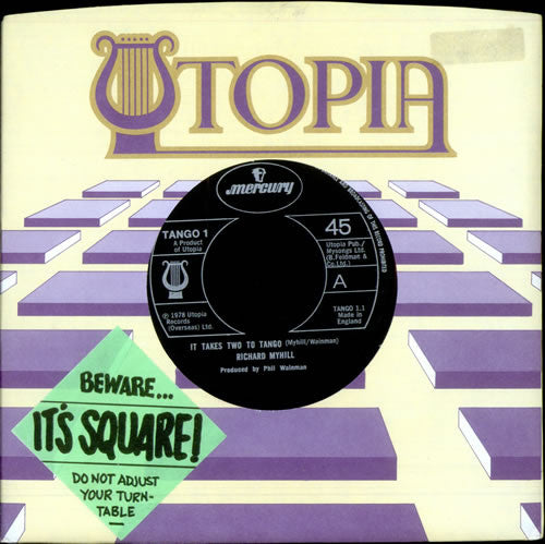 Richard Myhill : It Takes Two To Tango (7", Shape, Single, Squ)