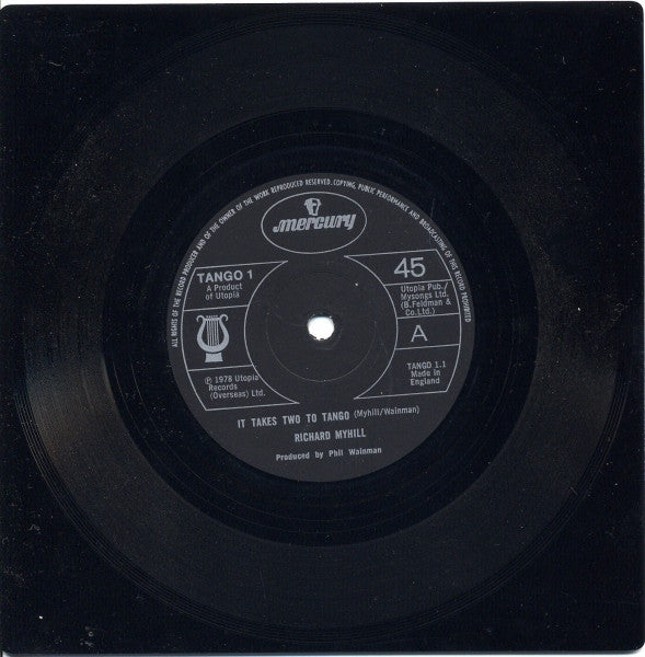 Richard Myhill : It Takes Two To Tango (7", Shape, Single, Squ)