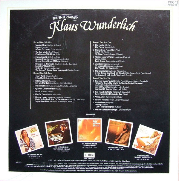 Klaus Wunderlich : The Entertainer (2xLP, Comp)