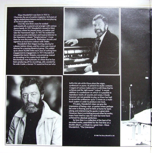 Klaus Wunderlich : The Entertainer (2xLP, Comp)