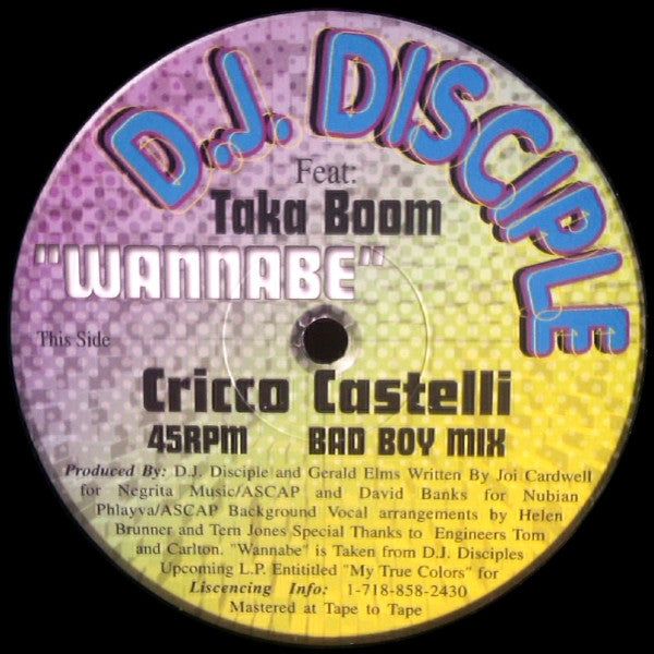 DJ Disciple : Wannabe (12")