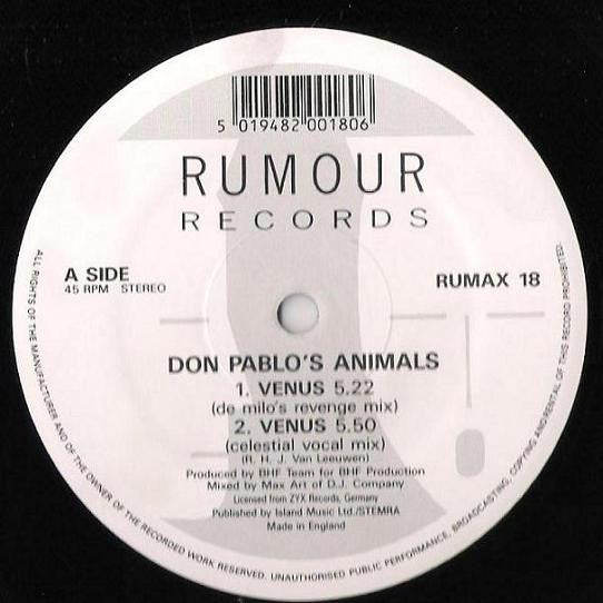 Don Pablo's Animals : Venus (12")