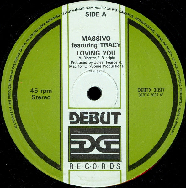 Massivo Featuring Tracy Ackerman : Loving You (12")