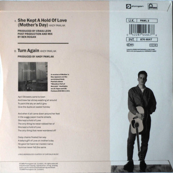 Andy Pawlak : She Kept A Hold Of Love (Mothers Day) (7", Single)