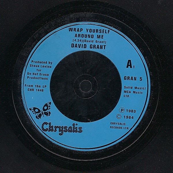 David Grant : Organize / Wrap Yourself Around Me (7", Single)