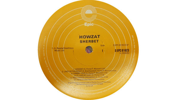 Sherbet : Howzat (LP, Album)