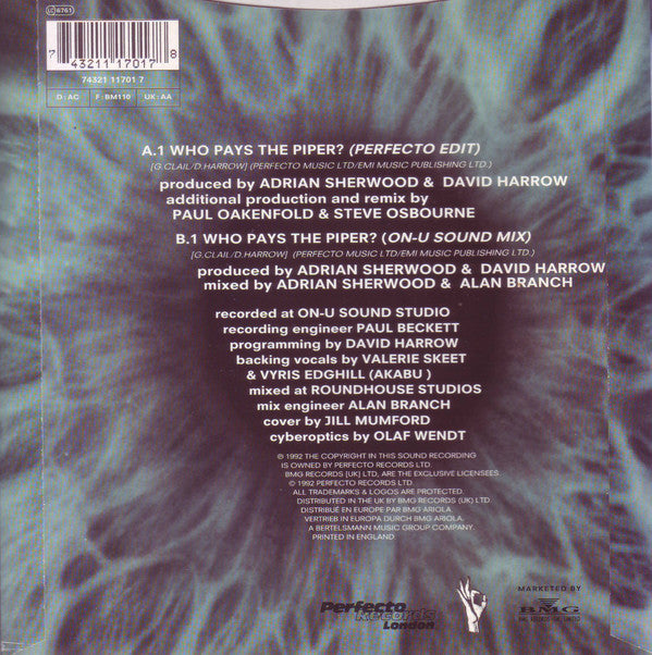 Gary Clail & On-U Sound System : Who Pays The Piper? (7", Single)