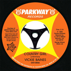 Vicki Baines : Country Girl / Are You Kidding (7", Single, RE)