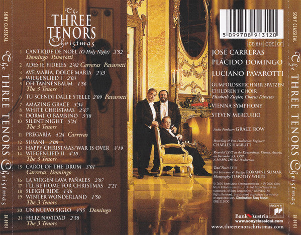 The Three Tenors : Christmas (CD, Album)