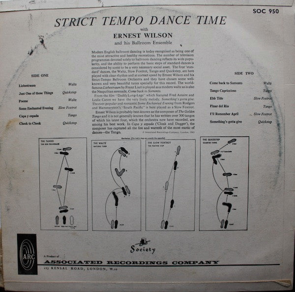 Ernest Wilson And His Ballroom Ensemble : Strict Tempo Dance Time (LP, Album)