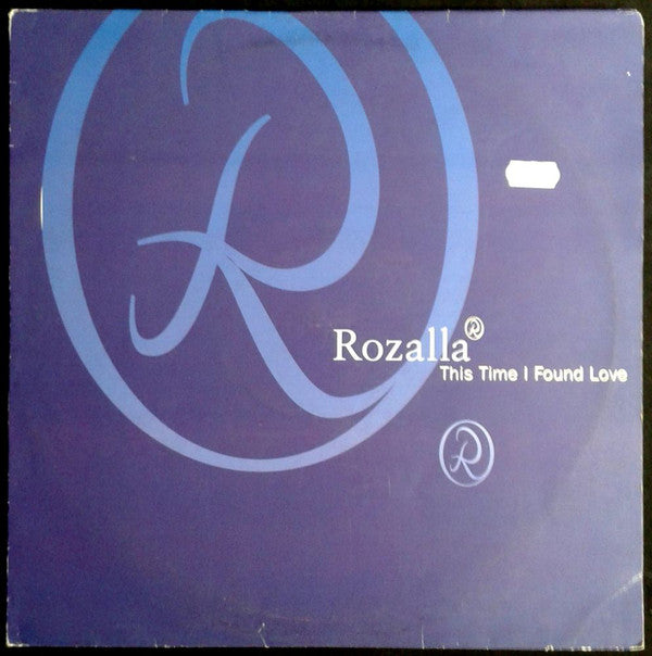 Rozalla : This Time I Found Love (12", Promo)