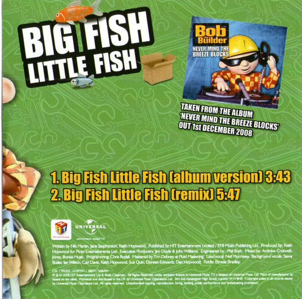 Bob The Builder : Big Fish Little Fish (CDr, Single, Promo)