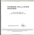 Robbie Williams : Bodies (CDr, Single, Promo)