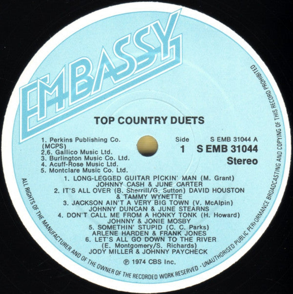 Various : Top Country Duets (LP, Album, Comp)