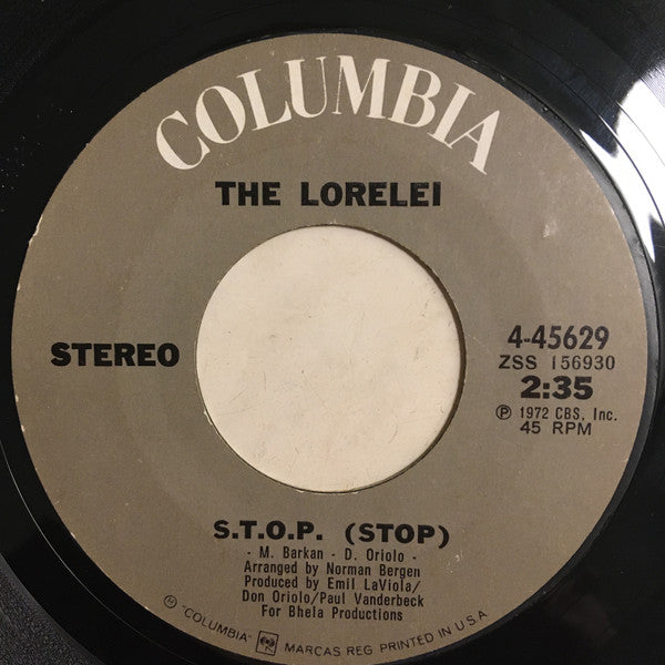 The Lorelei : S.T.O.P. (Stop) (7", Styrene)